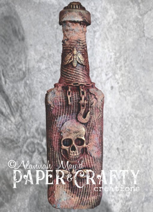mixed media bottle #001