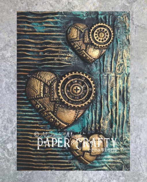 M@H 3D Resin Topper A6 - Beginner Kit - Mixed Media - Hearts