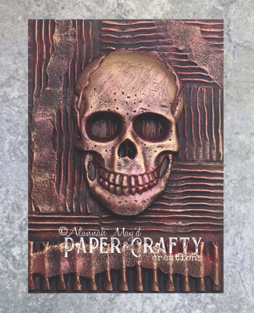 M@H 3D Resin Topper A6 - Beginner Kit - Mixed Media - Large Skull