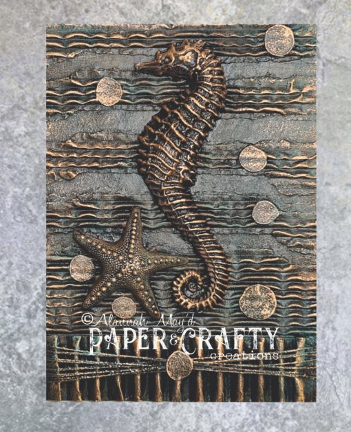M@H 3D Resin Topper A6 - Beginner Kit - Mixed Media - Seahorse