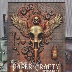a5 notebook with skulls and wings